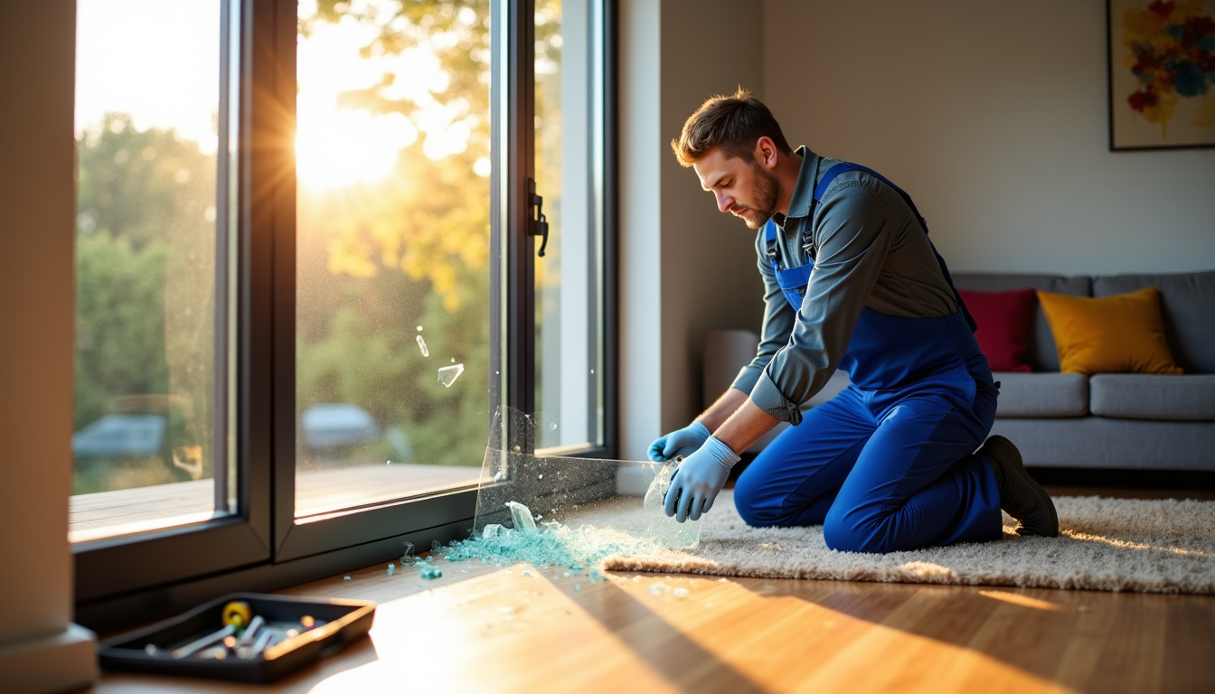 Dépannage vitrier : que faire en cas de bris de glace à la maison ?